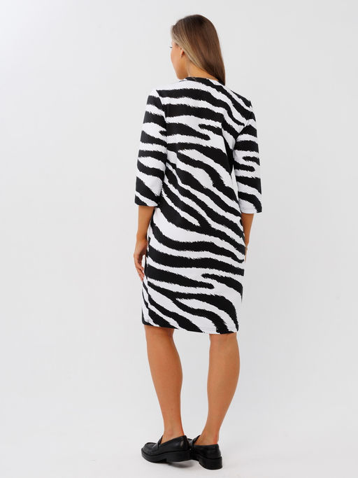 Платье женское П-137 (футер с лайкрой) Гусиная лапка