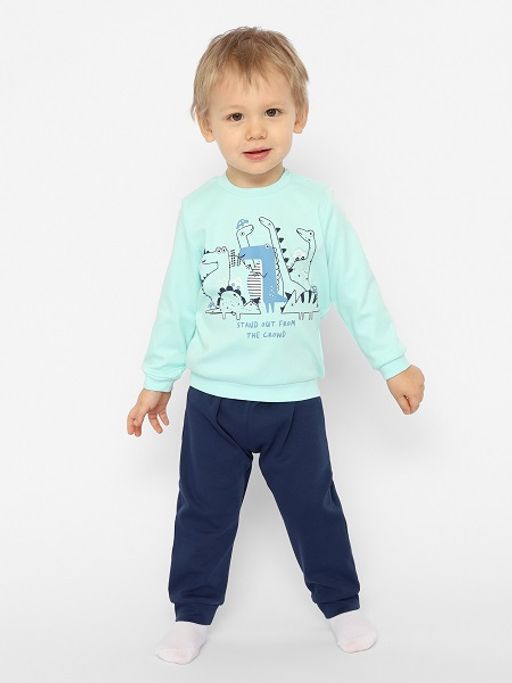 CRB wear/CSNB 90165-43-354 Комплект для мальчика (джемпер, брюки),голубой/Ex.Cherubino фото 2