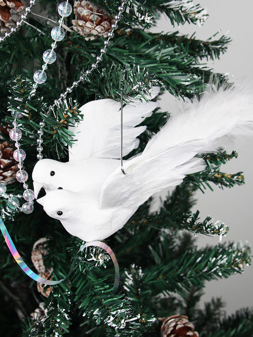 Новогоднее украшение Птица счастья 2 штуки 21 см / SH8931 /уп 500/121870 - Галеонтрейд фото 3