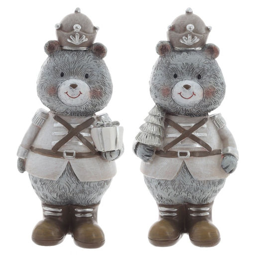 Фигурка декоративная "Медвежонок", L6 W5,5 H13,5 см, 2в.