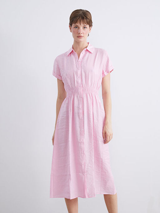 Modal Kar???ml? G?mlek Elbise