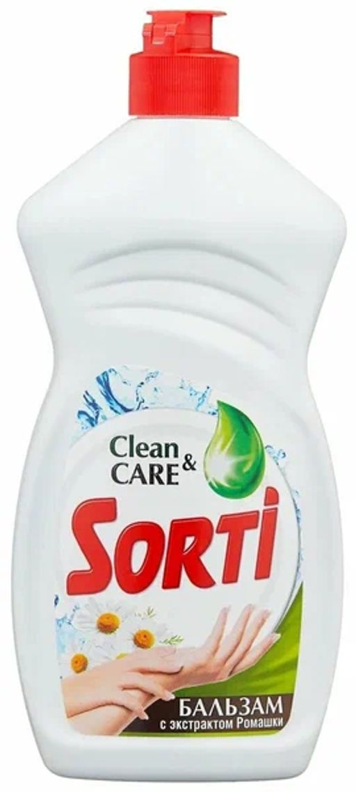 СОРТИ ср-во д/мытья посуды 450гр Бальзам с Ромашкой (К-1094-3/1601-3/1808-3)