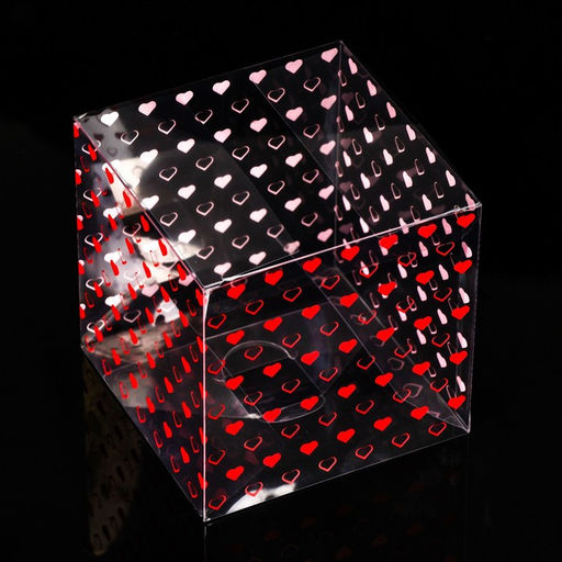 Цена за 5 шт. Складная коробка из PVC Сердечки, 11 x 11 x 11 см - UPAK LAND фото 5