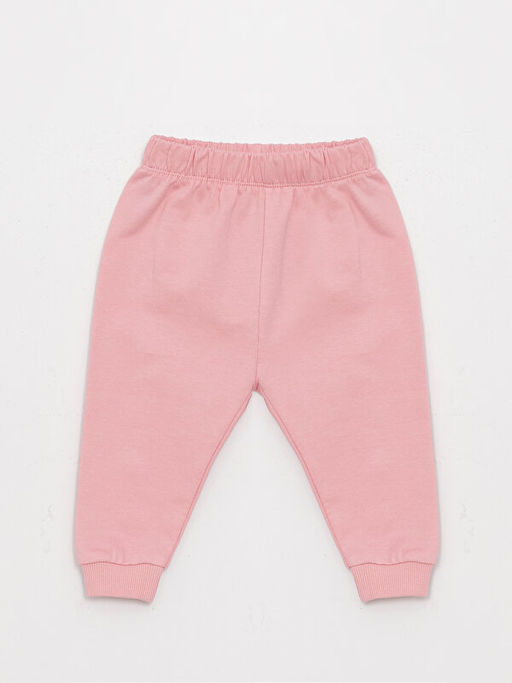 Bisiklet Yaka Uzun Kollu K?z Bebek Sweatshirt ve E?ofman Alt 2li Tak?m - Waikiki фото 3