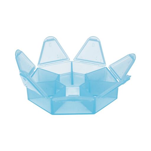 Gamma контейнер T-36 пластик 9.1 x 9.1 x 2.1 см голубой/прозрачный