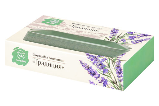 Форма для запекания 1,2 л 27.2*17*5.2 см "Традиция" прямоугольная мятный