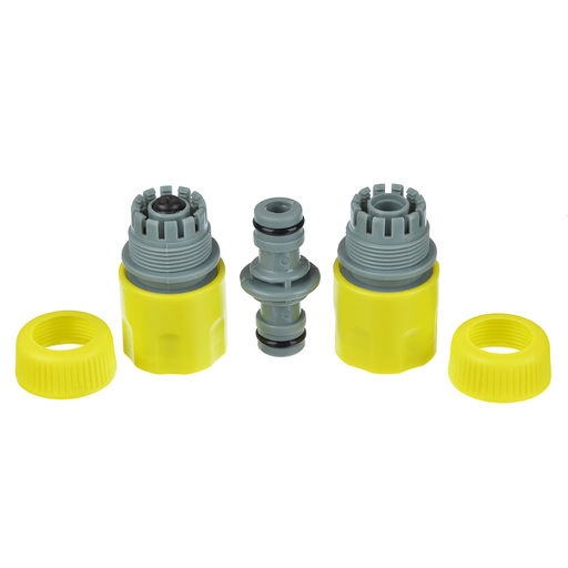 INBLOOM Набор для полива (1 коннектор d1/2" , 1 коннектор с аквастопом d1/2",  двойник) 160-017