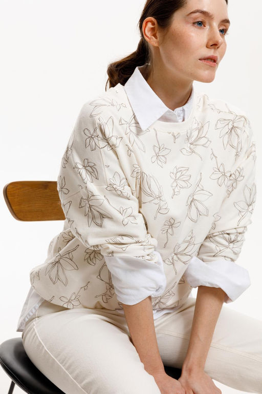 ЕВТ 3303/гардения,нежная магнолия джемпер жен