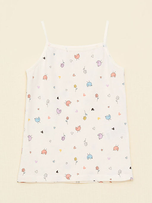 Kare Yaka Bask?l? Ask?l? K?z ?ocuk Atlet 2li - Waikiki фото 3