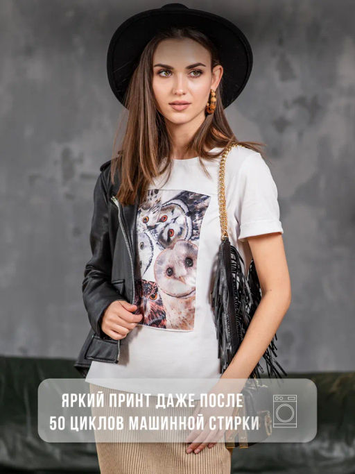 Футболка с шёлковой вставкой FSK068 - Sahar art lab фото 20