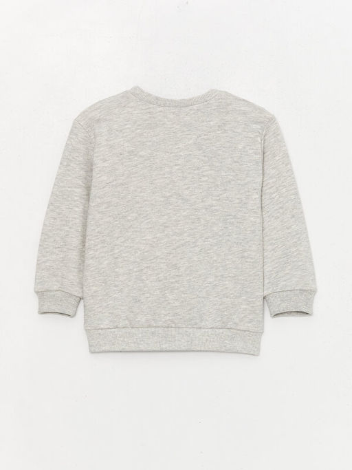 Bisiklet Yaka Uzun Kollu Bask?l? Erkek Bebek Sweatshirt ve E?ofman Alt 2li Tak?m - Waikiki фото 3