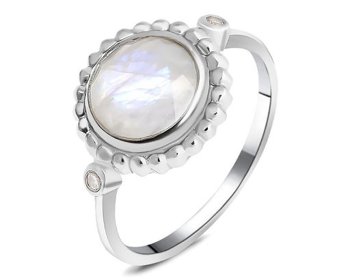 Кольцо, лунный камень, Мадейра