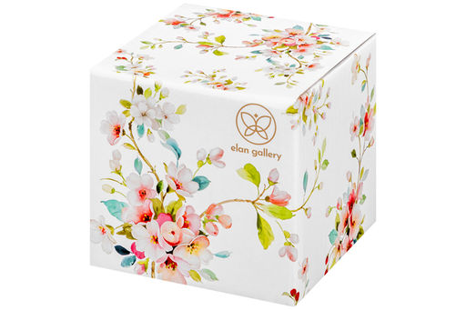 Сахарница 250 мл 9*9*10 см Яблоневый цвет на белом + ложка, NEW BONE CHINA - Elan gallery фото 24