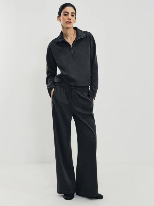 Джемпер на молнии с отложным воротником / Zarina фото 2