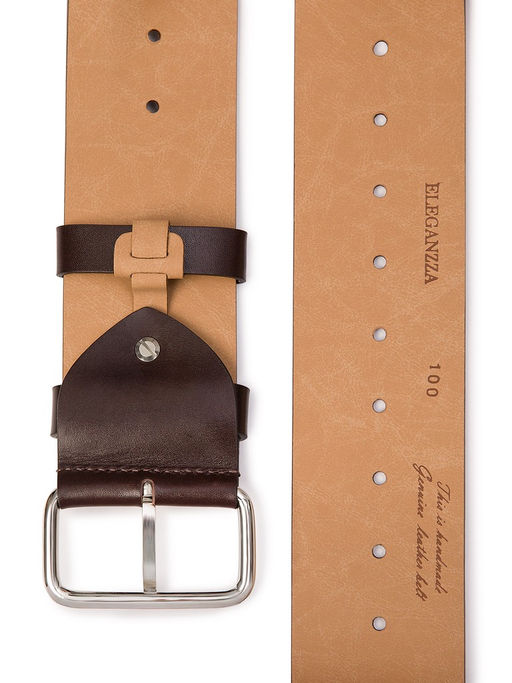 Ремень поясной ELEGANZZA Z-PL13 d.brown 100  фото 4