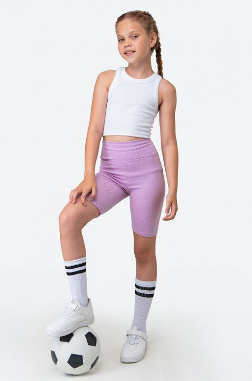 Велосипедки в рубчик для девочки Happyfox