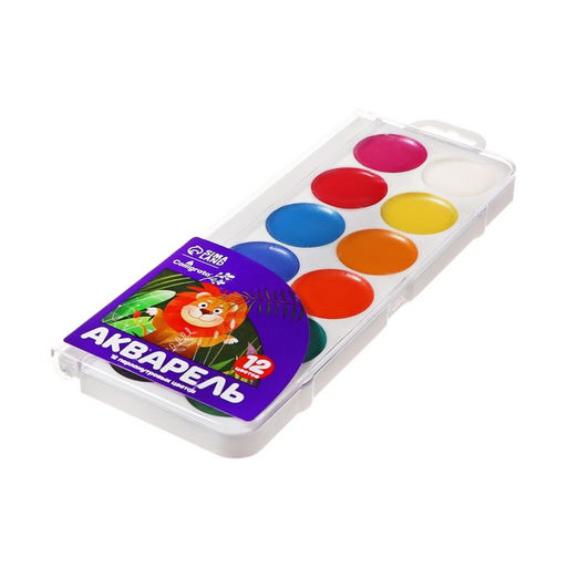 Акварель Calligrata Perl, 12 цветов, перламутровая