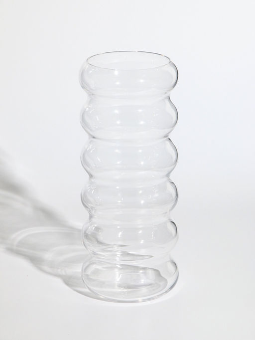 Ваза «Ширли», 24×10×10 см, стекло, прозрачная