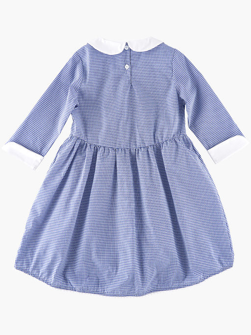 Платье для девочки в клетку UD 2676 синий - Mini maxi фото 9
