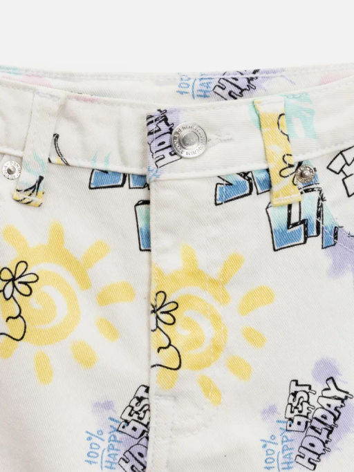 ACOOLA / Шорты джинсовые детские для девочек Gloom набивка фото 5