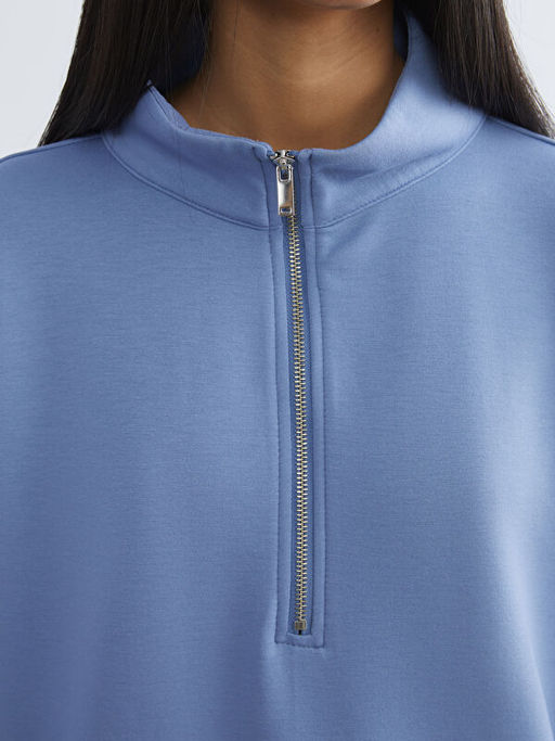 Dik Yaka Oversize Kad?n Pijama ?st?