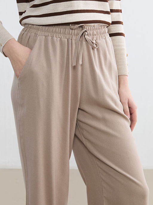 Beli Lastikli Geni? Pa?a Kad?n Pantolon