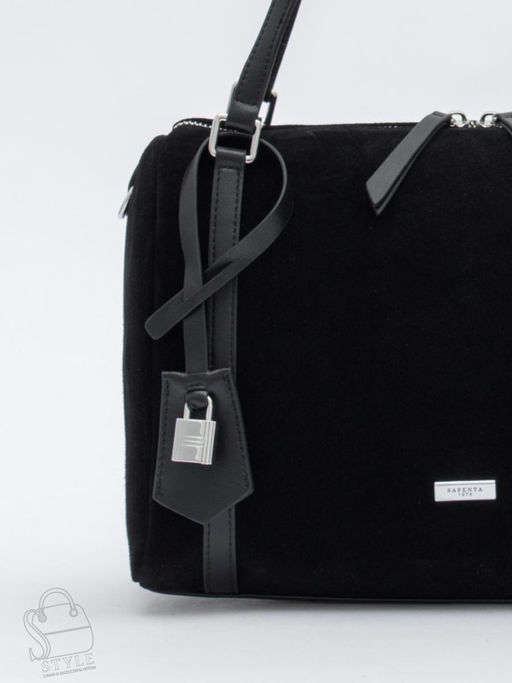 Сумка женская кожаная 8023-1S black Velina Fabbiano-Safenta