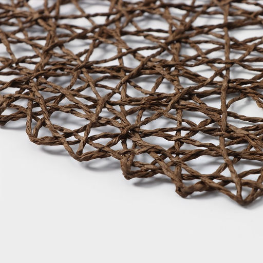 Цена за 12 шт. Салфетка сервировочная на стол Доляна «Одуванчик», d=38 см, коричневая