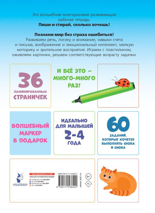 Пиши-стирай 2-4 года