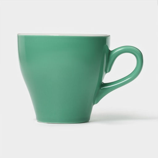 Кофейная пара фарфоровая Magistro Coffee time, 2 предмета: чашка 280 мл, блюдце d=15,5 см, цвет бирюзовый  фото 5