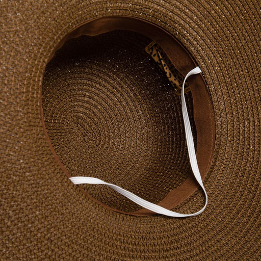 Шляпа женская MINAKU Leopard с лентой, коричневая, размер 56-58