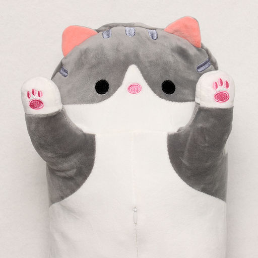 Мягкая игрушка Котик с пледом, 65 см, цвет серый - Simaland фото 2