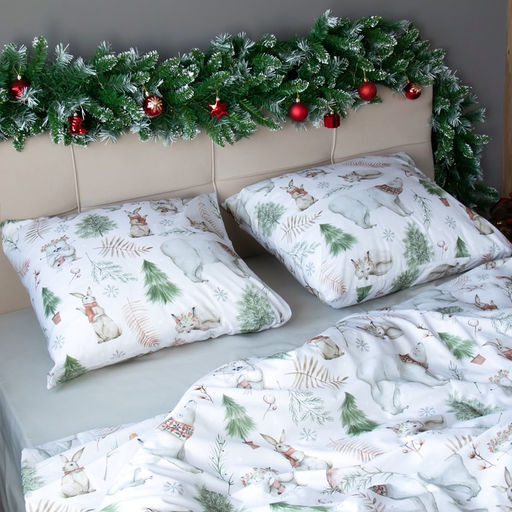 Постельное бельё Этель 2 сп Forest history 175х215 см, 200х220 см,70х70 см -2 шт, поплин  фото 2