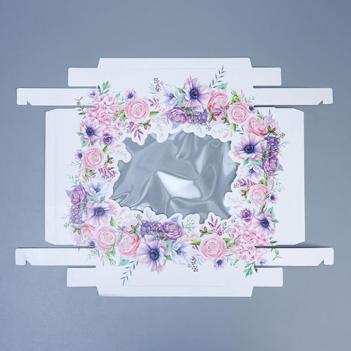 Цена за 2 шт. Коробка подарочная, упаковка, Цветы, 23.5?20.5?5.5 см