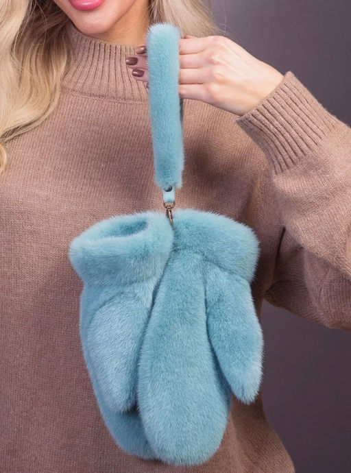 Рукавички норка мята - Davidovfox фото 10