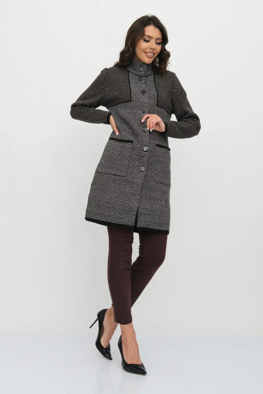 ЗЛАТА Кардиган С 2064/кофейный микс