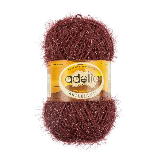 Пряжа ADELIA BRILLIANT 100% полиэстер 10 шт. х 50 г 90 м  5 м