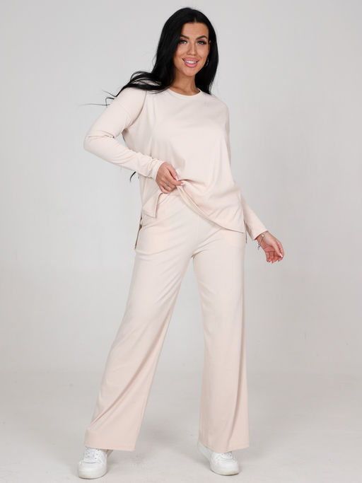 026-ЖК КОСТЮМ ЖЕНСКИЙ (брюки) (Молочный) - А-дина фото 5