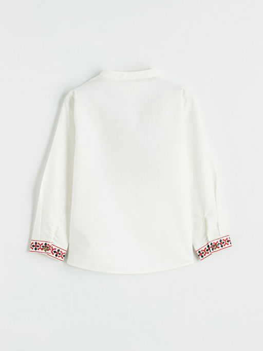 Hakim Yaka Erkek Bebek Nak??l? Poplin G?mlek