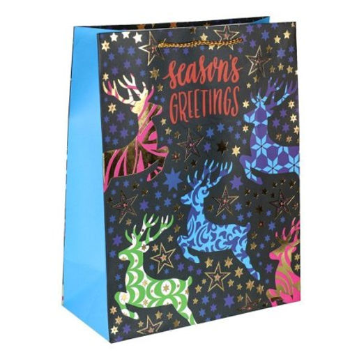 Цена за 12 шт. Пакет подарочный 31х42х12см Новый год / 5380ХL /уп 12/300/ - Галеонтрейд фото 3