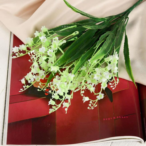 Цена за 2 шт. Букет искусственный Молодой ландыш, h=34 см