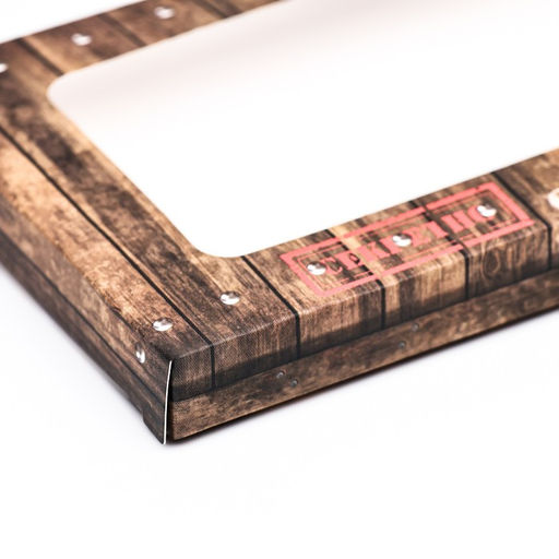 Цена за 5 шт. Подарочная коробка под плитку шоколада, с окном Стратегический запас, 17?8?1.4 см