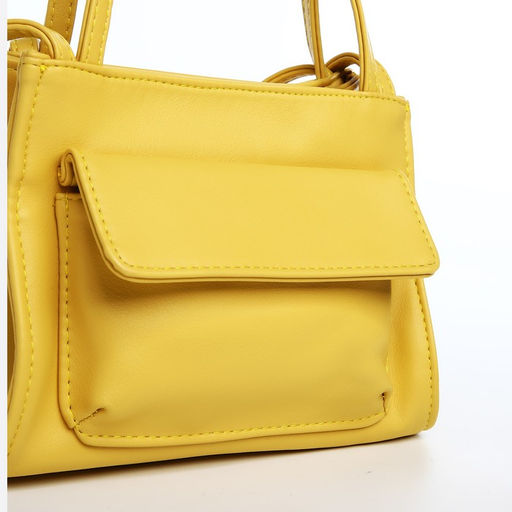 Сумка-тоут на молнии, цвет жёлтый - Simaland фото 4