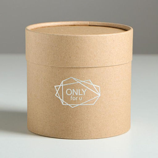 Набор шляпных коробок из крафта 2 в 1 Only for you, 12 х 12, 15 х 15 см - Дарите счастье фото 3