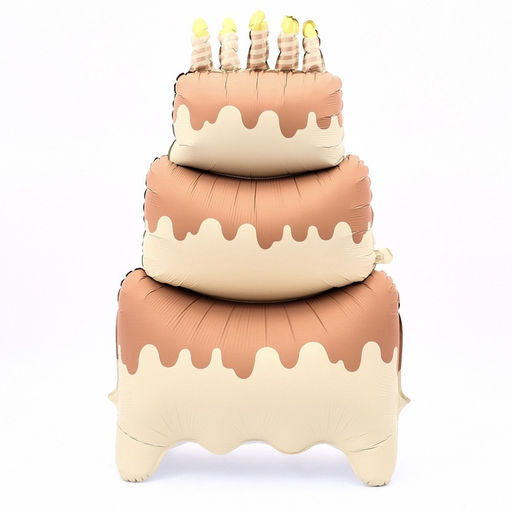 Воздушный шар фольгированный 60" «Сливочный торт», под воздух