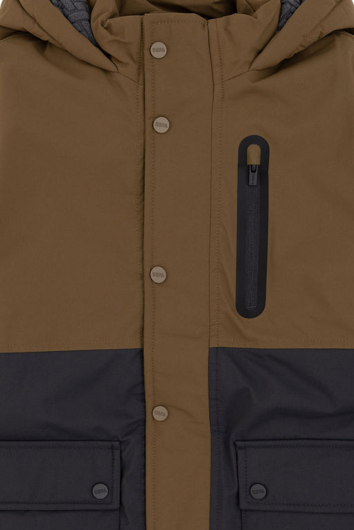 Пальто цвета хаки для мальчика - U.s. polo assn фото 3