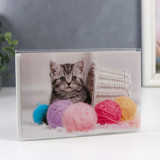 Цена за 2 шт. Фотоальбом на 36 фото 10×15 см «Котёнок»