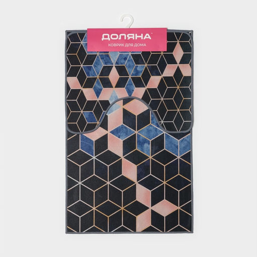 Набор ковриков для ванной и туалета Доляна Бурлеск, 2 шт., 5080 см, 4050 см  фото 12