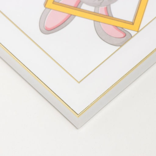 Цена за 2 шт. Фоторамка пластик "Акварель" 10х15 см, белый (пластиковый экран)