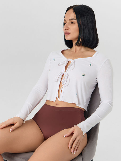 Цена за 2 штуки! Трусы макси женские с сатиновым блеском - Mark formelle фото 7